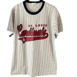 Vintage Y2K CSA St. Louis Cardinals Striped T-Shirt  Size Large Made in USA